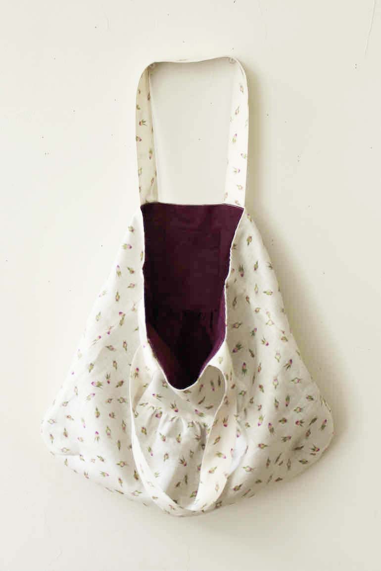  四角いヨークのトートバックセット